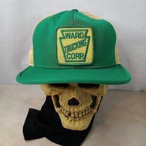 Deadstock Vintage Ward Trucking Company Patch Snap Trucker Hat